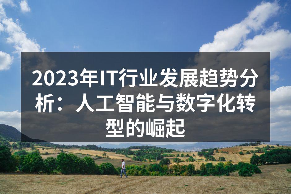 IT行业现状图